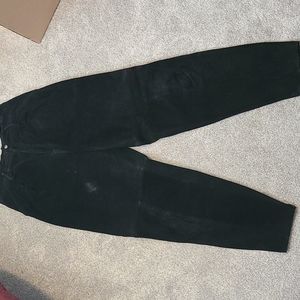Black Authentic Leather Pants